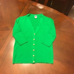 Anne Klein Green Cardigan